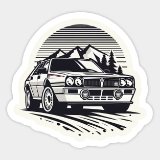 Lancia Delta Integrale Rally Car Sticker